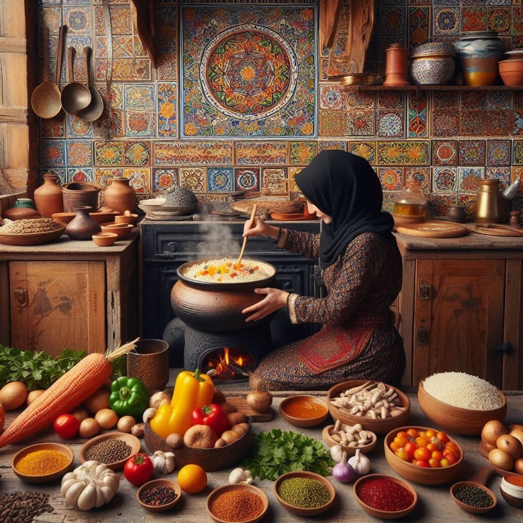 Guests preparing ingredients during a class