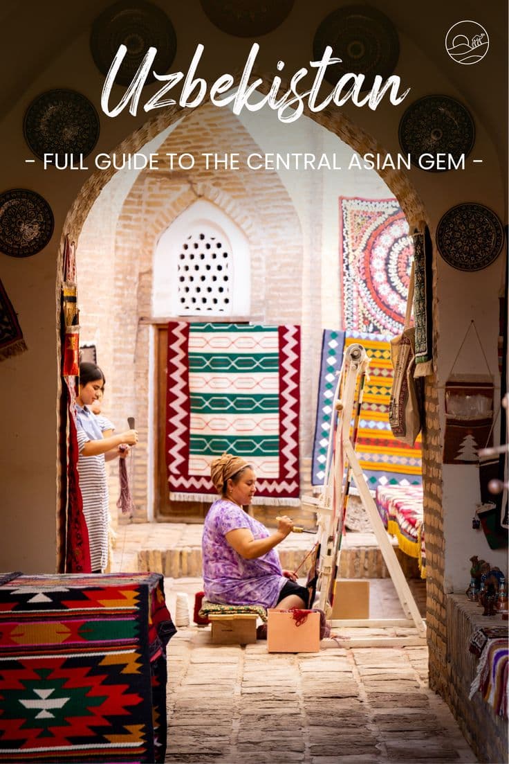 Traditional carpet weaving on a loom